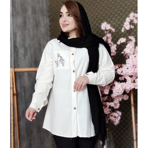 مانتو الیاف جیب گلدوزی - مانتو پاتریس رشت