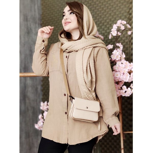 مانتو الیاف جیب گلدوزی - مانتو پاتریس رشت