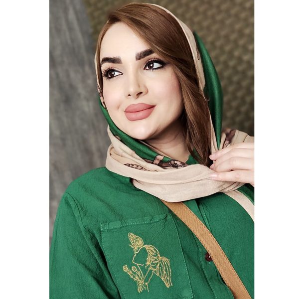 مانتو الیاف جیب گلدوزی - مانتو پاتریس رشت