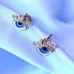 گوشواره طرح چشم 3980022 - Image 2