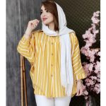 مانتو پلوتی پانچ راه راه 428003 - Image 10