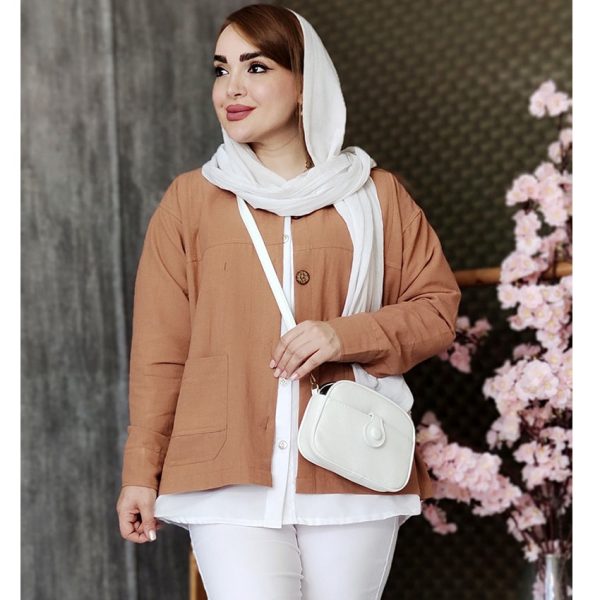 کت لینن دو جیب - مانتو پاتریس رشت