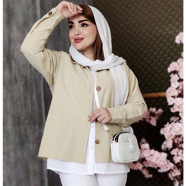 کت لینن دو جیب - مانتو پاتریس رشت