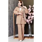 ست کت شلوار آستین گلدوزی