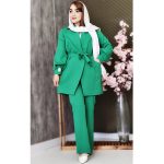 ست کت شلوار آستین گلدوزی - مانتو پاتریس رشت