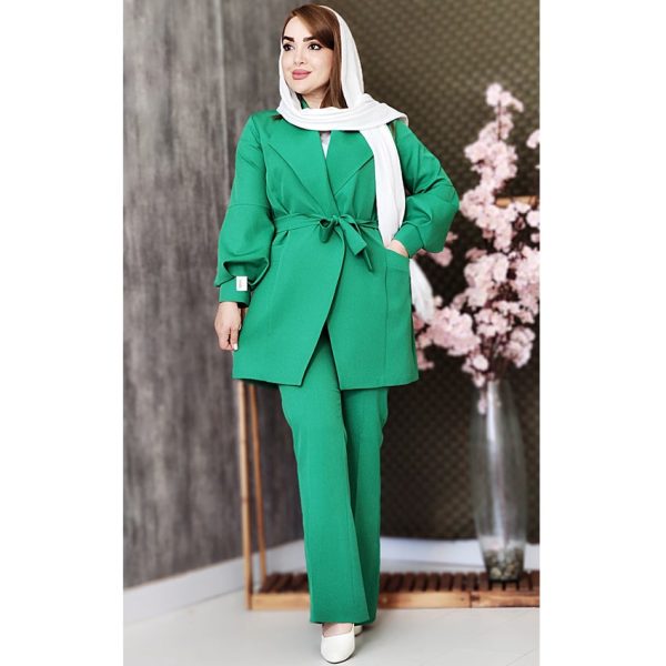 ست کت شلوار آستین گلدوزی - مانتو پاتریس رشت