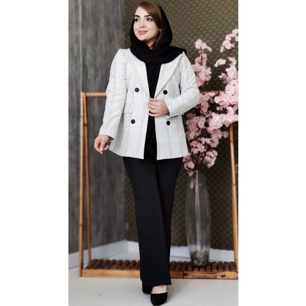 ست کت شلوار ژاکارد - مانتو پاتریس رشت