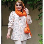 مانتو لینن جلوبسته طرحدار - مانتو پاتریس رشت