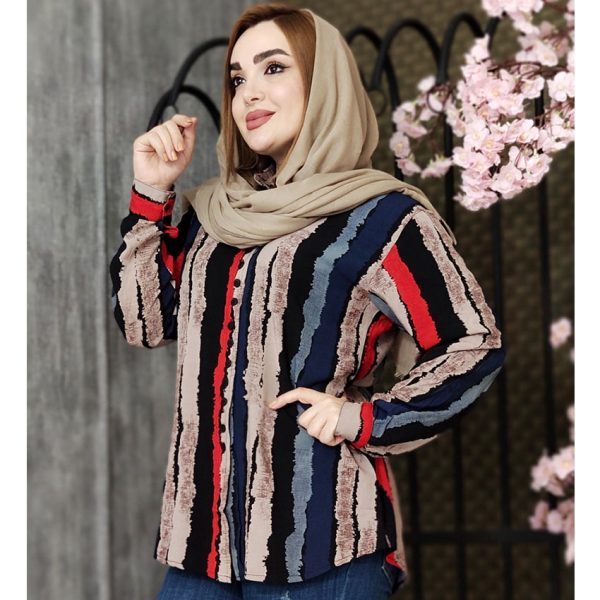 مانتو راه راه آبرنگی - مانتو پاتریس رشت