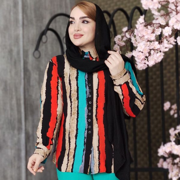 مانتو راه راه آبرنگی - مانتو پاتریس رشت