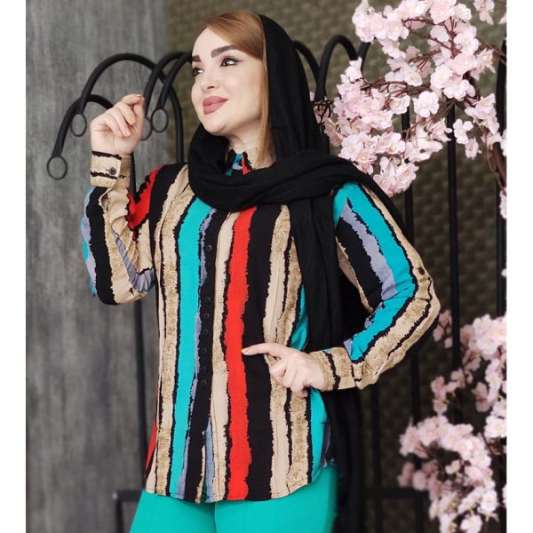 مانتو راه راه آبرنگی - مانتو پاتریس رشت