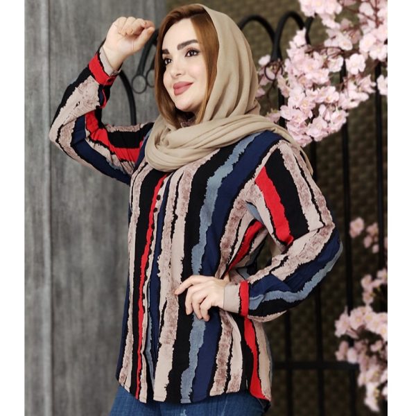 مانتو راه راه آبرنگی - مانتو پاتریس رشت