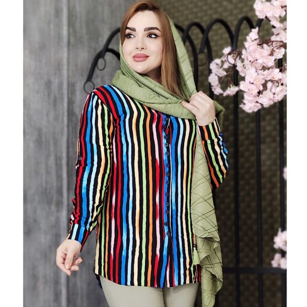 شومیز نخی رنگین کمونی - مانتو پاتریس رشت