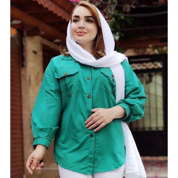 مانتو داکرون دوجیب رنگی 24900335 - Image 8