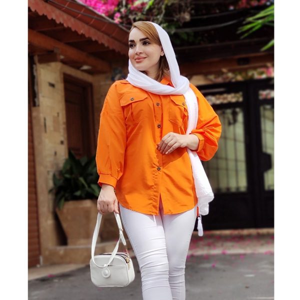 مانتو داکرون دوجیب رنگی 24900335 - Image 1