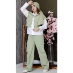 ست 3 تیکه جیب دار - مانتو پاتریس رشت