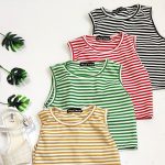 تاپ کراپ فانریپ راه راه - مانتو پاتریس رشت