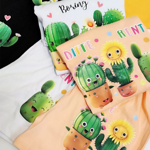 ست تیشرت شورتک کاکتوس