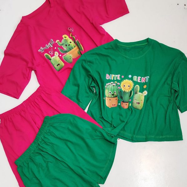 ست تیشرت شورتک کاکتوس - مانتو پاتریس رشت