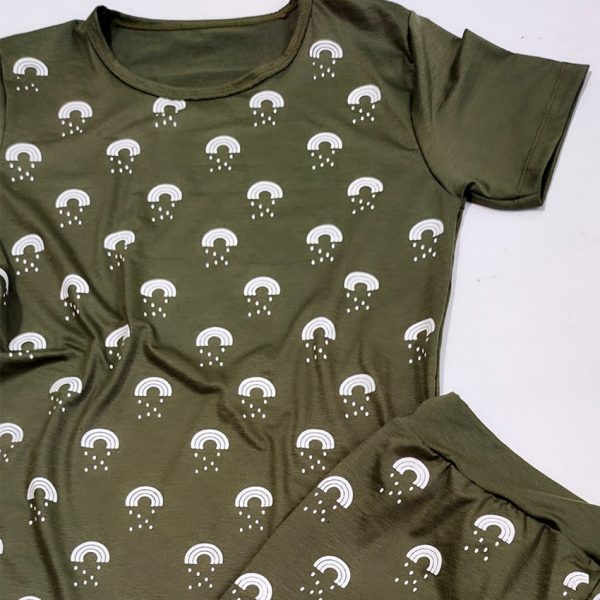 ست تیشرت شلوارک رنگین کمون - مانتو پاتریس رشت