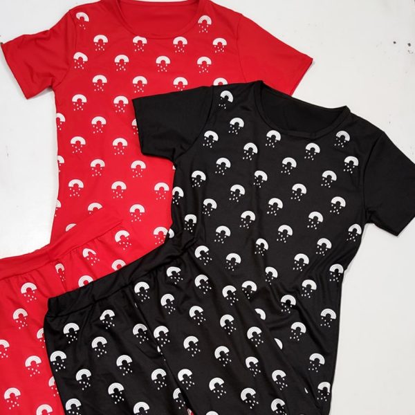 ست تیشرت شلوارک رنگین کمون - مانتو پاتریس رشت