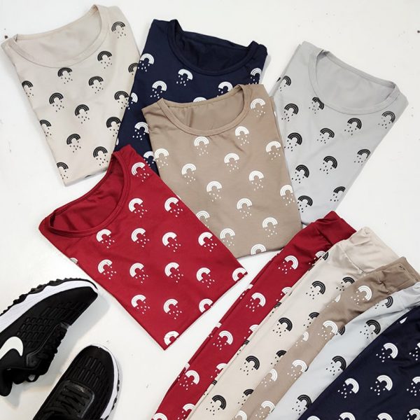 ست تیشرت شلوارک رنگین کمون - مانتو پاتریس رشت