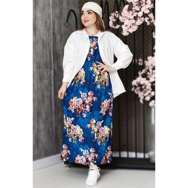 ساحلی نخی گلدار - مانتو پاتریس رشت