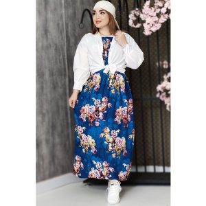 ساحلی نخی گلدار - مانتو پاتریس رشت