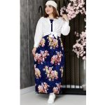 ساحلی نخی گلدار - مانتو پاتریس رشت