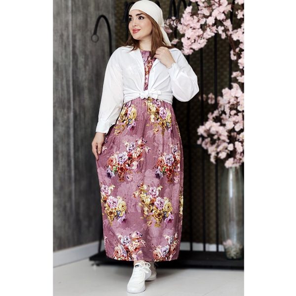 ساحلی نخی گلدار - مانتو پاتریس رشت