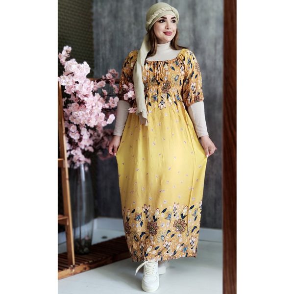 پیراهن ساحلی آستین دار - مانتو پاتریس رشت