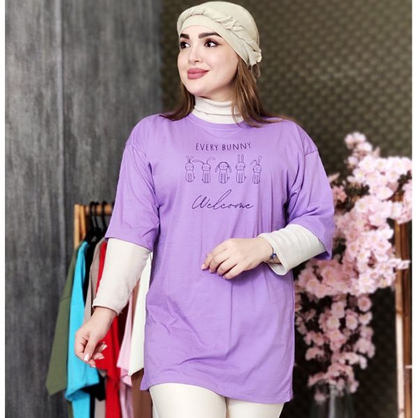 32100391-5-min تیشرت لانگ خرگوش خطی 32100391 - Image 2