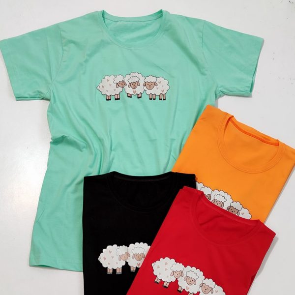 32100460-4-min (1) تیشرت قواره دار چاپ گوسفند