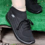 کتونی اسکیچرز ساقدار مشکی - مانتو پاتریس رشت