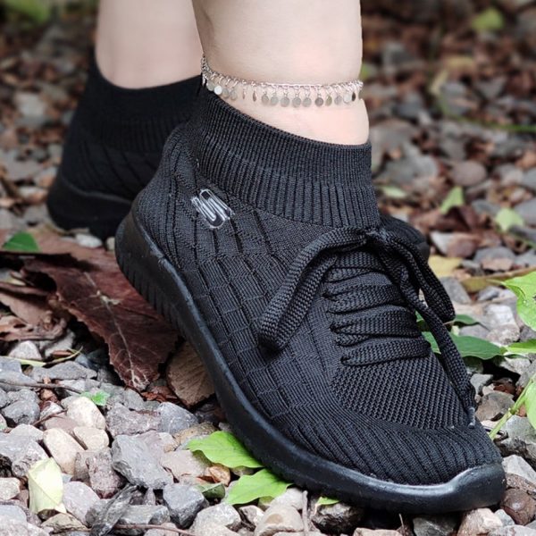 کتونی اسکیچرز ساقدار مشکی - مانتو پاتریس رشت