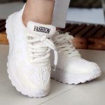 کتونی گل برجسته سفید - مانتو پاتریس رشت