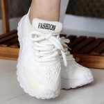 کتونی گل برجسته سفید - مانتو پاتریس رشت