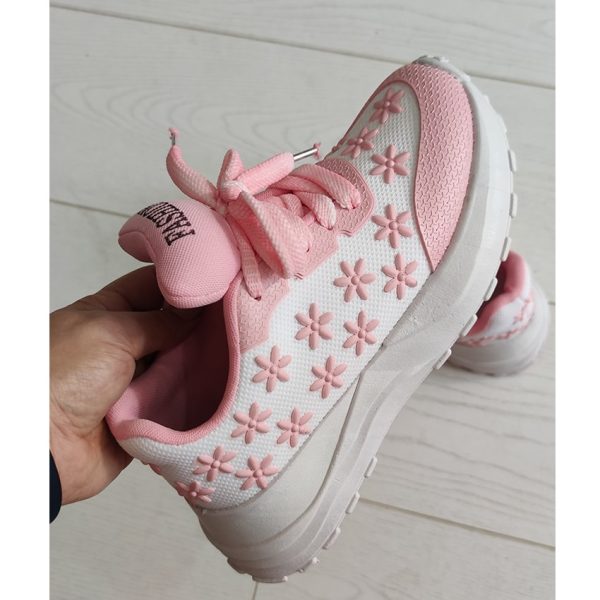 کتونی گل برجسته سفید صورتی  33000355 - Image 8