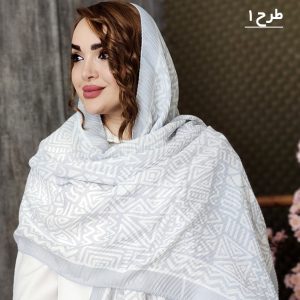شال پلیسه آبی - مانتو پاتریس رشت