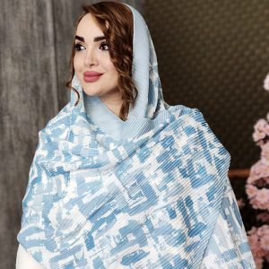 شال پلیسه آبی - مانتو پاتریس رشت