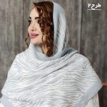 شال پلیسه آبی - مانتو پاتریس رشت