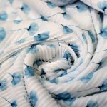 شال پلیسه آبی - مانتو پاتریس رشت