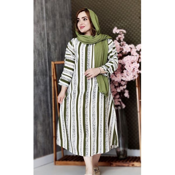 پیراهن بلند راه راه 35100185 - Image 3