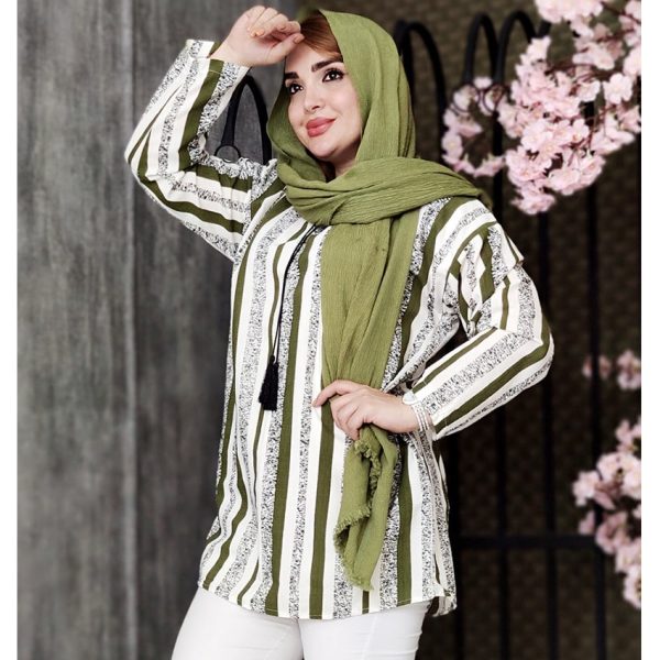 شومیز منگوله دار راه راه - مانتو پاتریس رشت