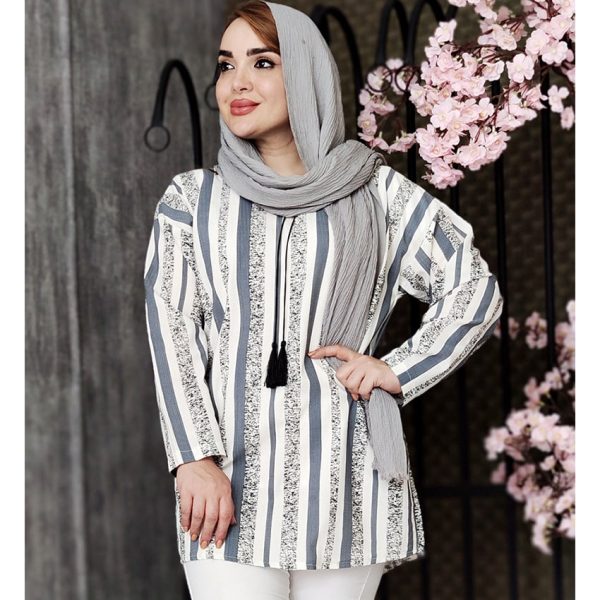 شومیز منگوله دار راه راه - مانتو پاتریس رشت