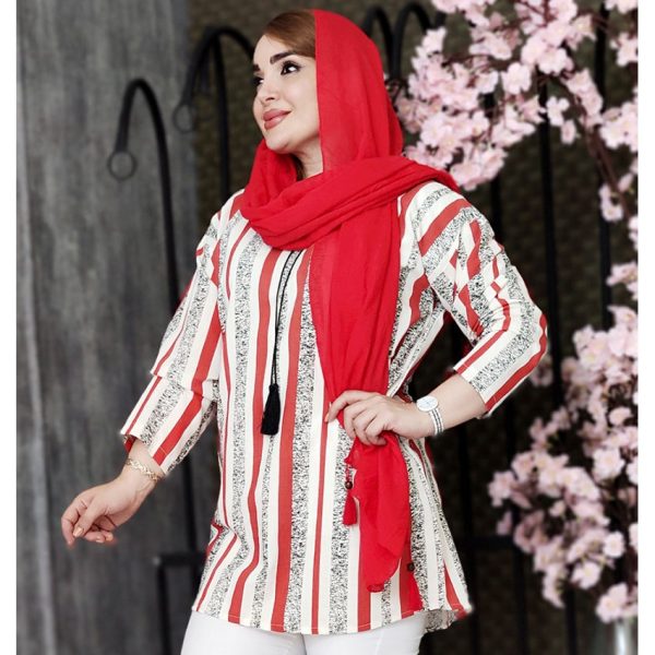 شومیز منگوله دار راه راه - مانتو پاتریس رشت