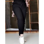 شلوار مام فیت بنگال جلو جیب مشکی