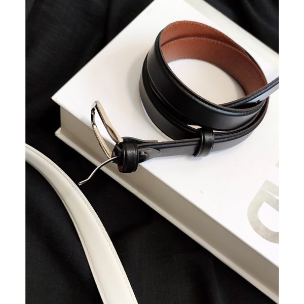 کمربند سفید مشکی 35600151 - Image 2