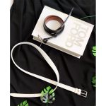 کمربند سفید مشکی 35600151