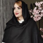 شال مشکی بیسکوییتی - مانتو پاتریس رشت